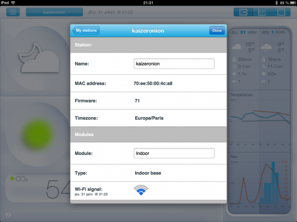 netatmo settings