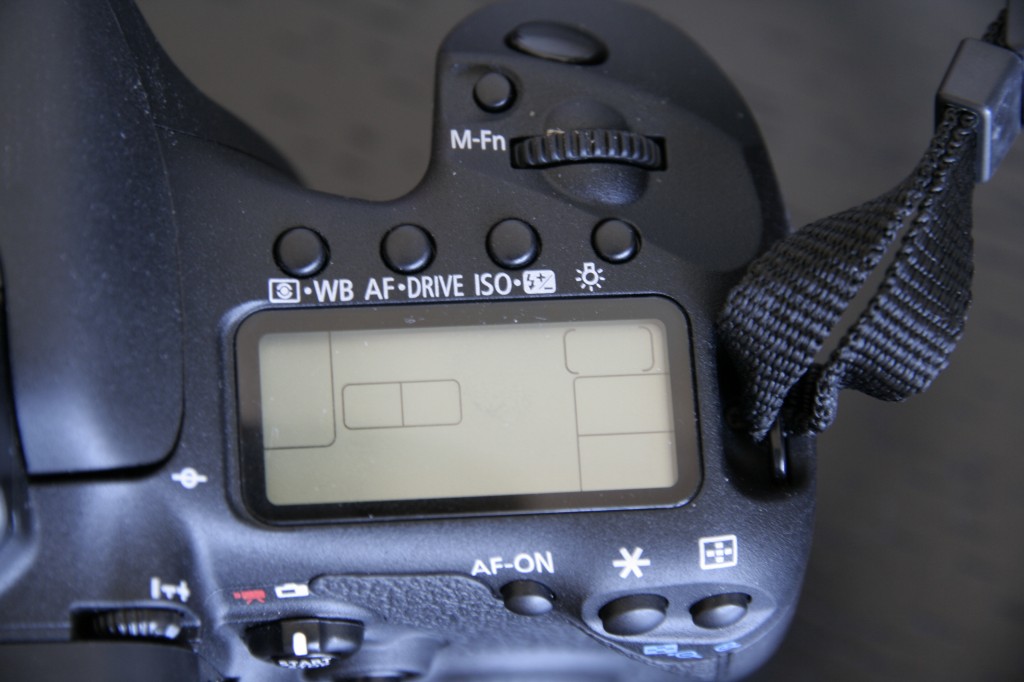 Canon EOS 7D vue du dessus